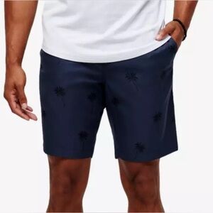 Travis Mathew Hana Hou Navy Palm Tree Golf Shorts 35